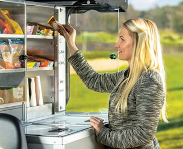 Beverage Car Easy Access Display Case